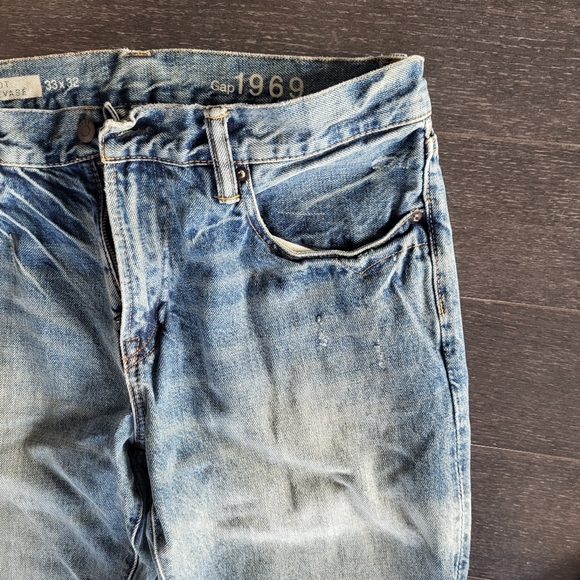 Vintage Gap Faded Blue Denim Jeans Semi Boot Cut - Picture 4 of 13